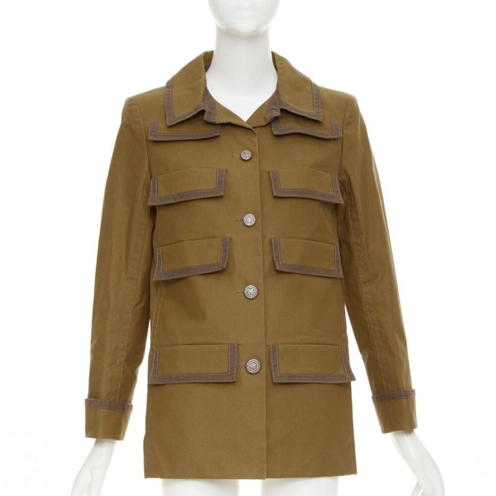 Chanel multipocket bronze cotton safari jacket